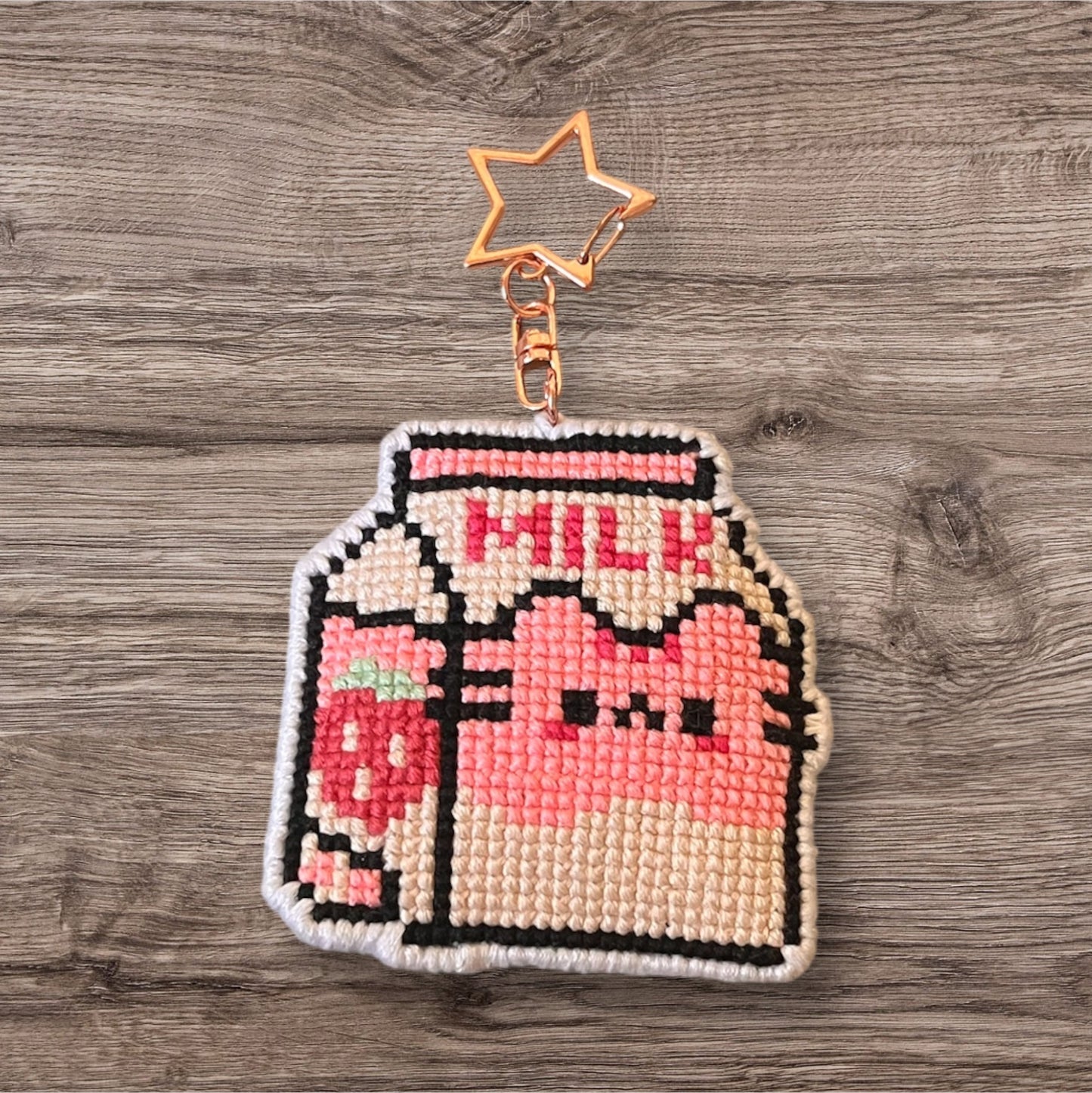 Nyckelring mjölkförpackning katt