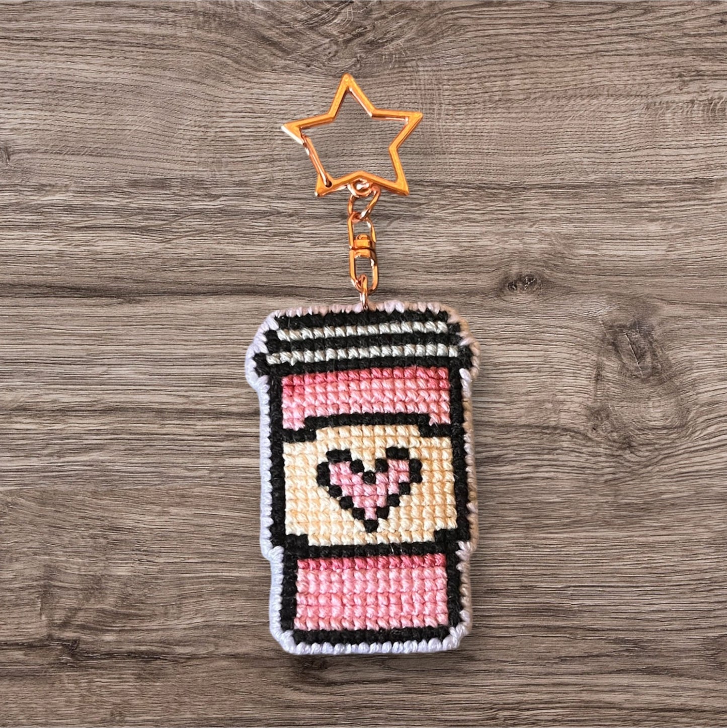 Nyckelring take away-kaffemugg