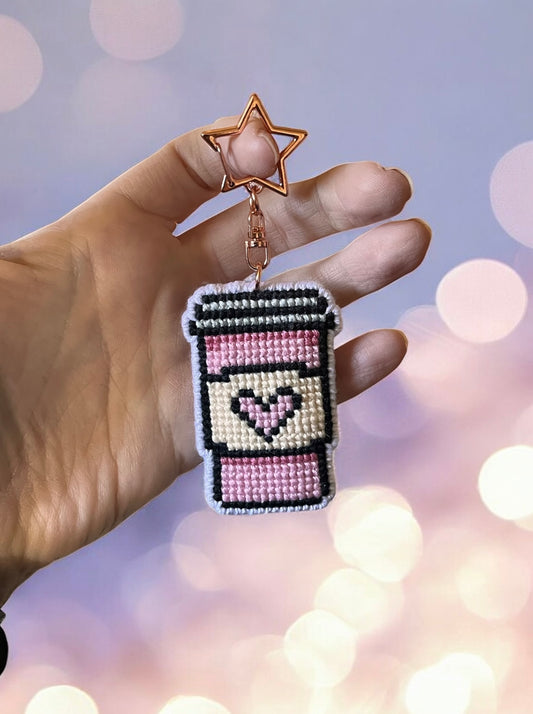 Nyckelring take away-kaffemugg